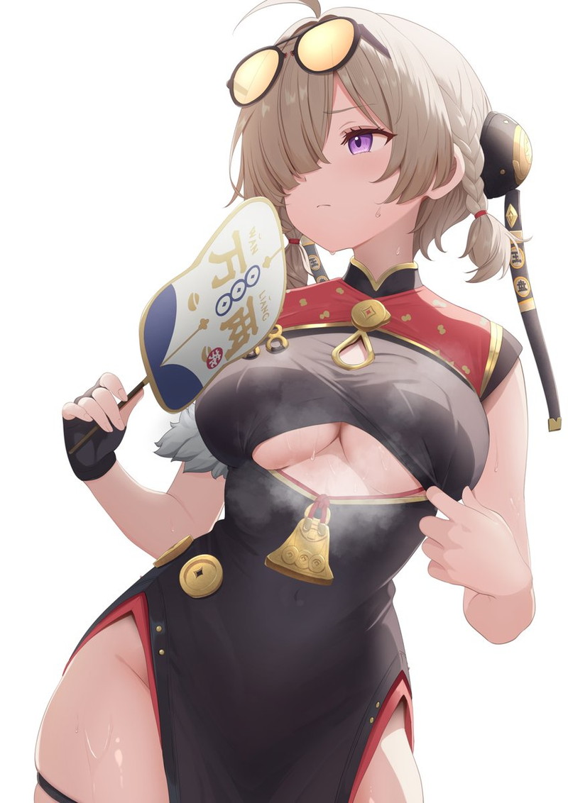 【二次】胸やオマンコ部分に穴が開いた格好をした女の子のエロ画像 Part２６