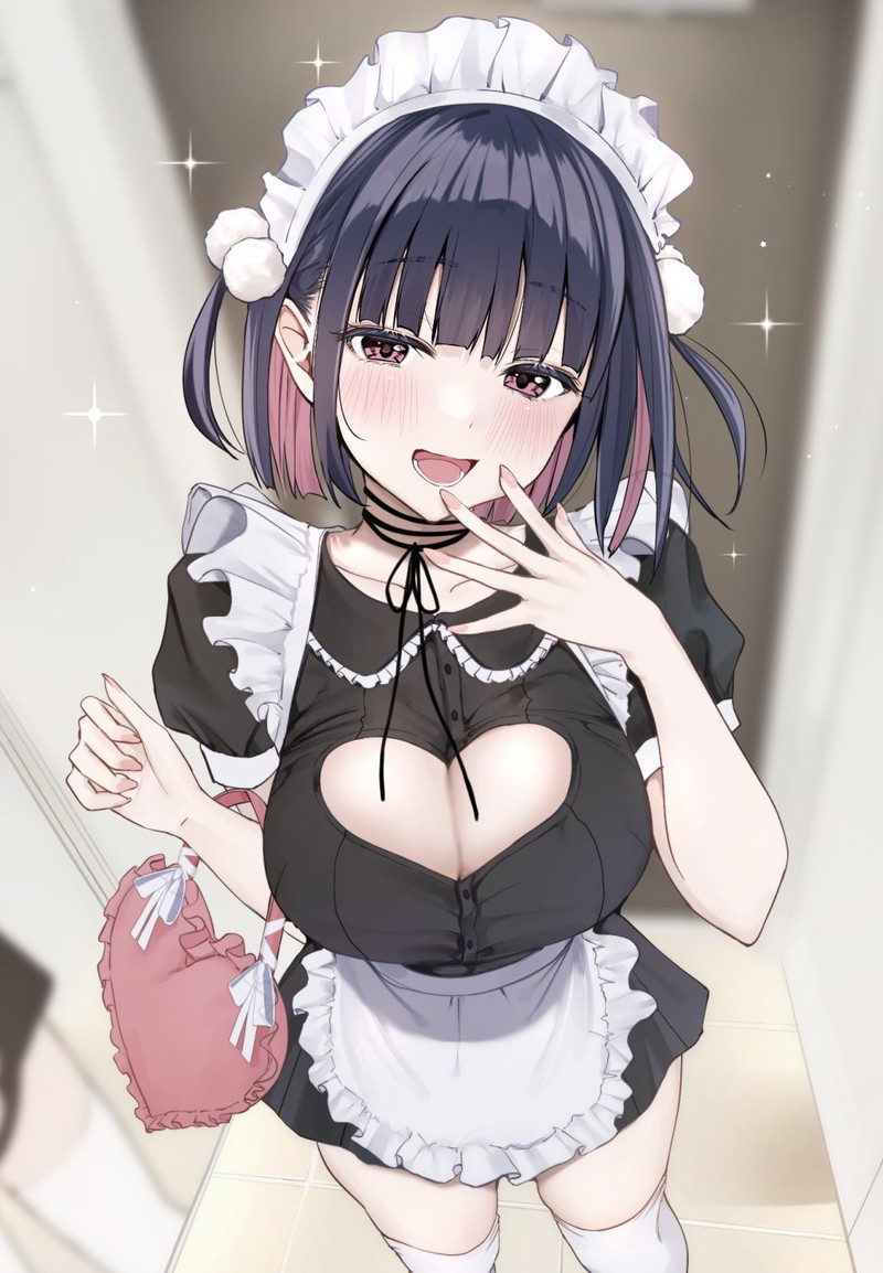 【二次】胸やオマンコ部分に穴が開いた格好をした女の子のエロ画像 Part２６