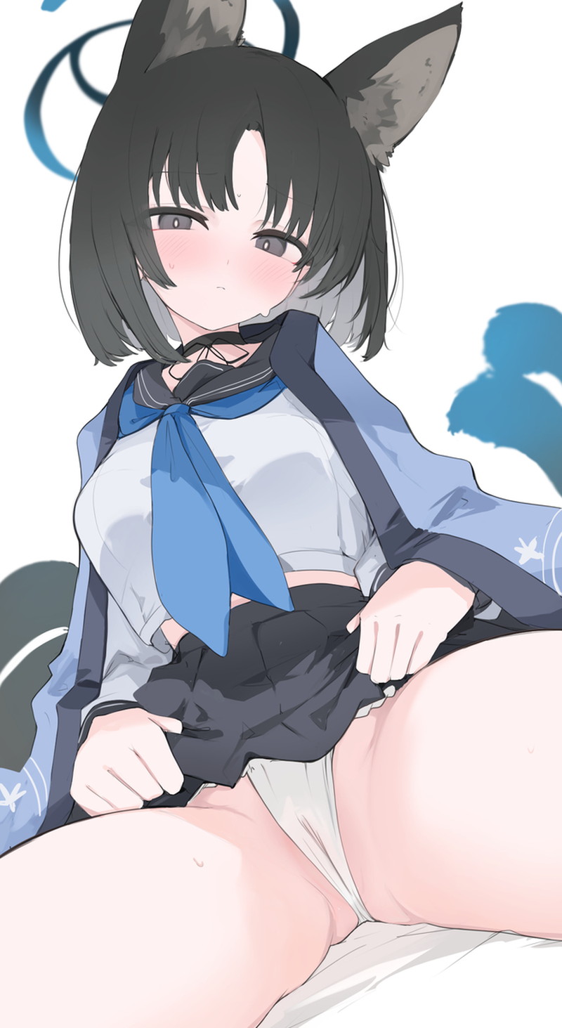 【二次】自分で服を捲って下着や身体を見せるたくし上げエロ画像 Part１７