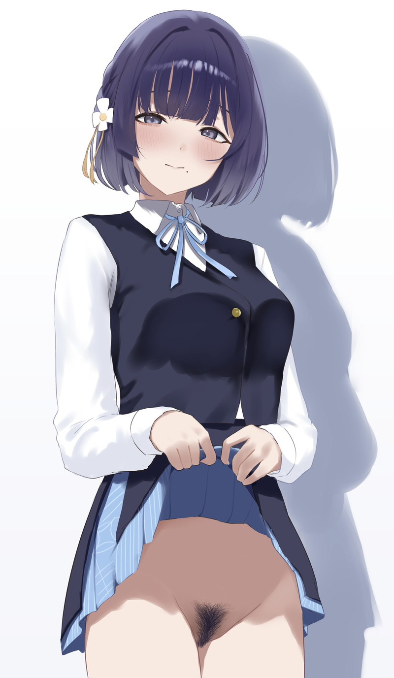 【二次】自分で服を捲って下着や身体を見せるたくし上げエロ画像 Part１７