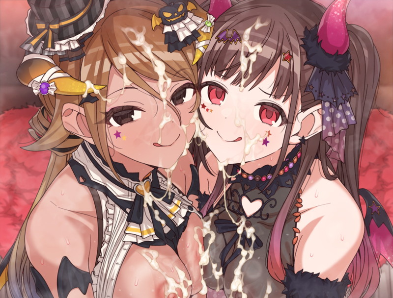 【二次】顔や身体がザーメンでドロドロになったぶっかけエロ画像 Part８