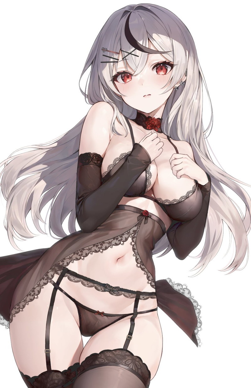 【二次】エッチなガーターベルトを付けた女子たちのエロ画像 Part１１