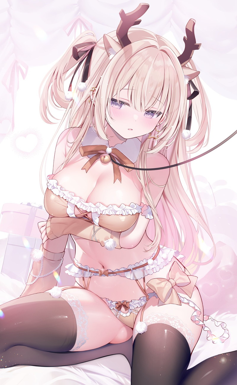 【二次】エッチなガーターベルトを付けた女子たちのエロ画像 Part１１