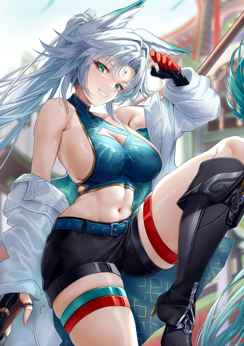 【二次】ショートパンツを履いた女の子のエロ画像 Part１９