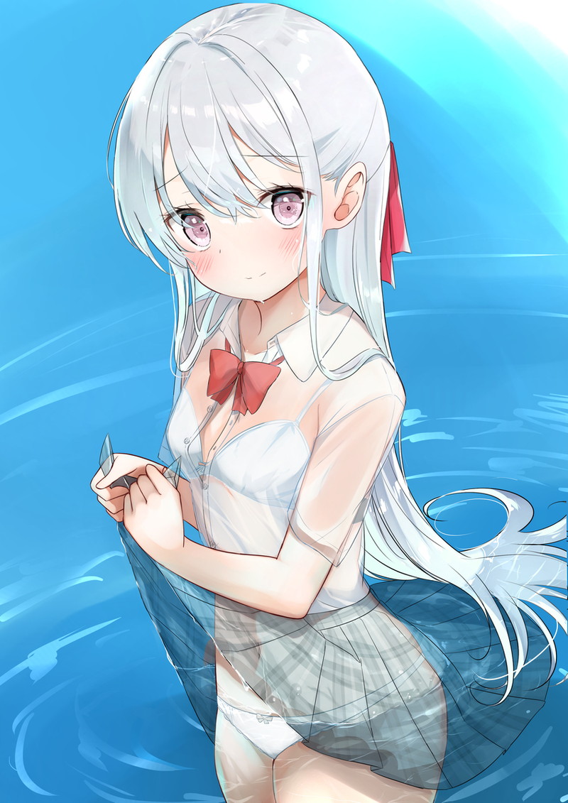 【二次】濡れ透けやスケスケな服を着た女の子のエロ画像 Part４７