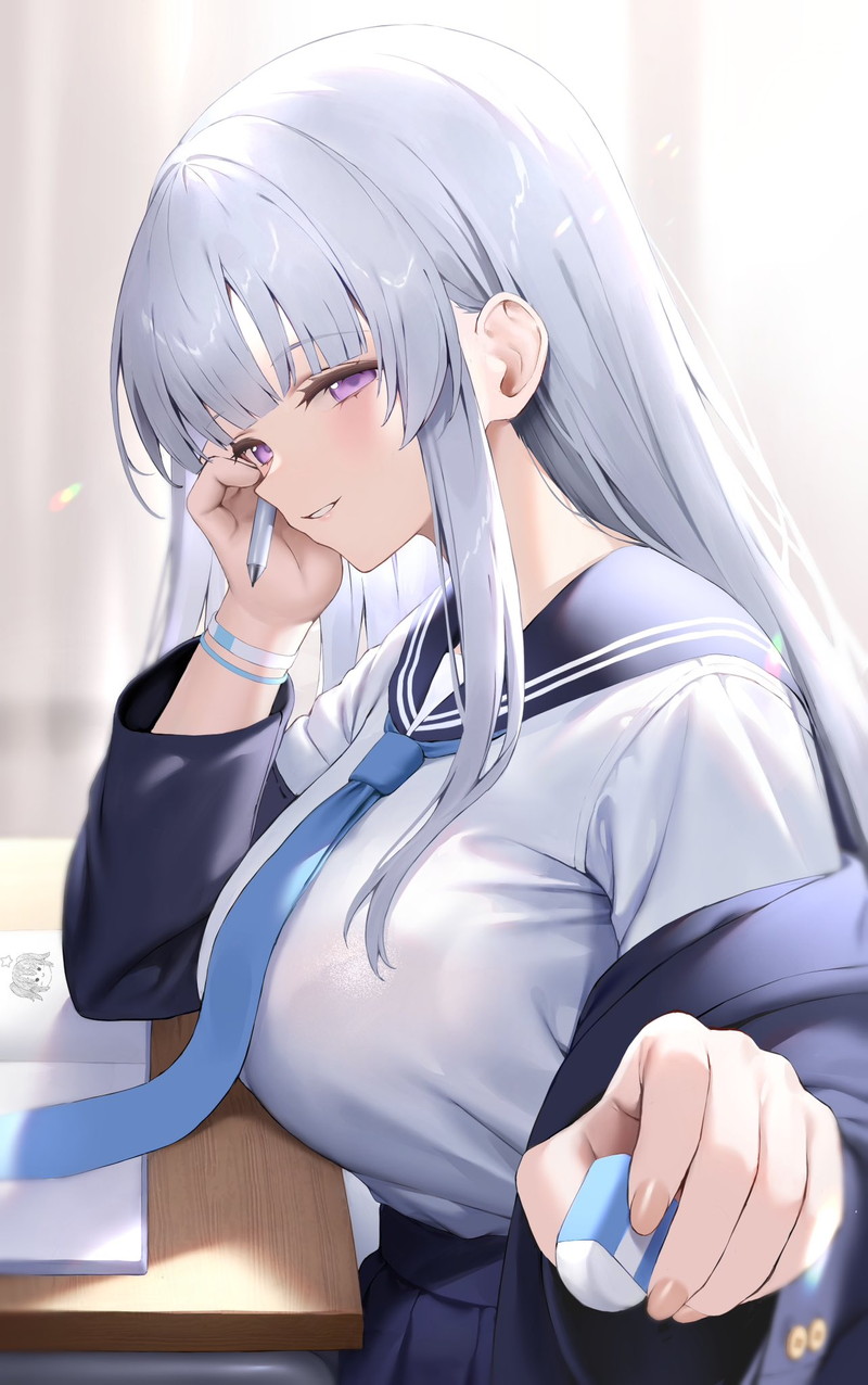 【二次】濡れ透けやスケスケな服を着た女の子のエロ画像 Part４７