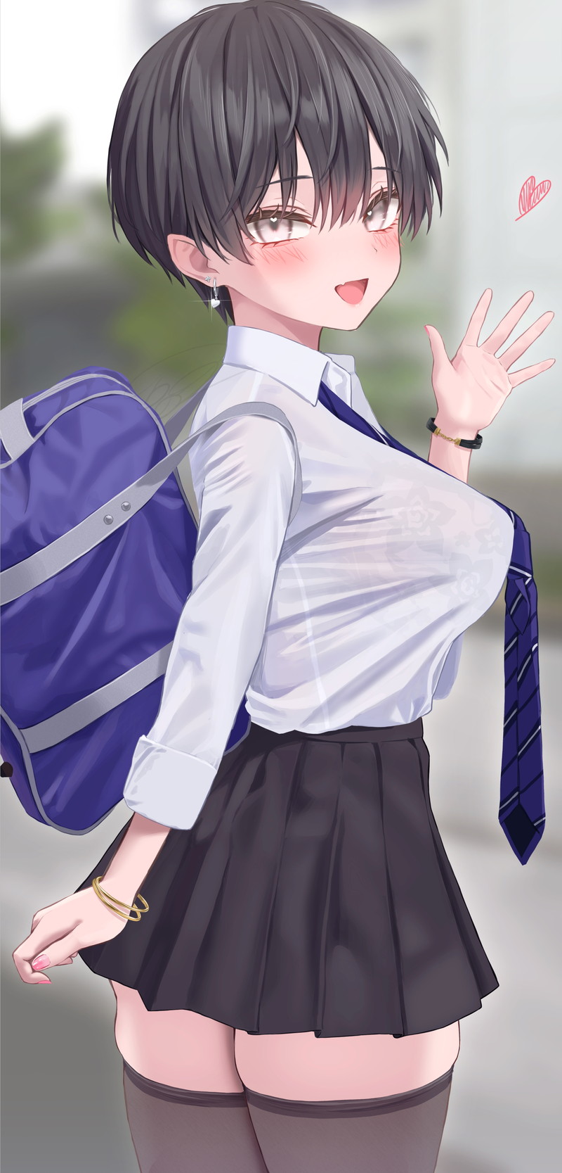 【二次】濡れ透けやスケスケな服を着た女の子のエロ画像 Part４７