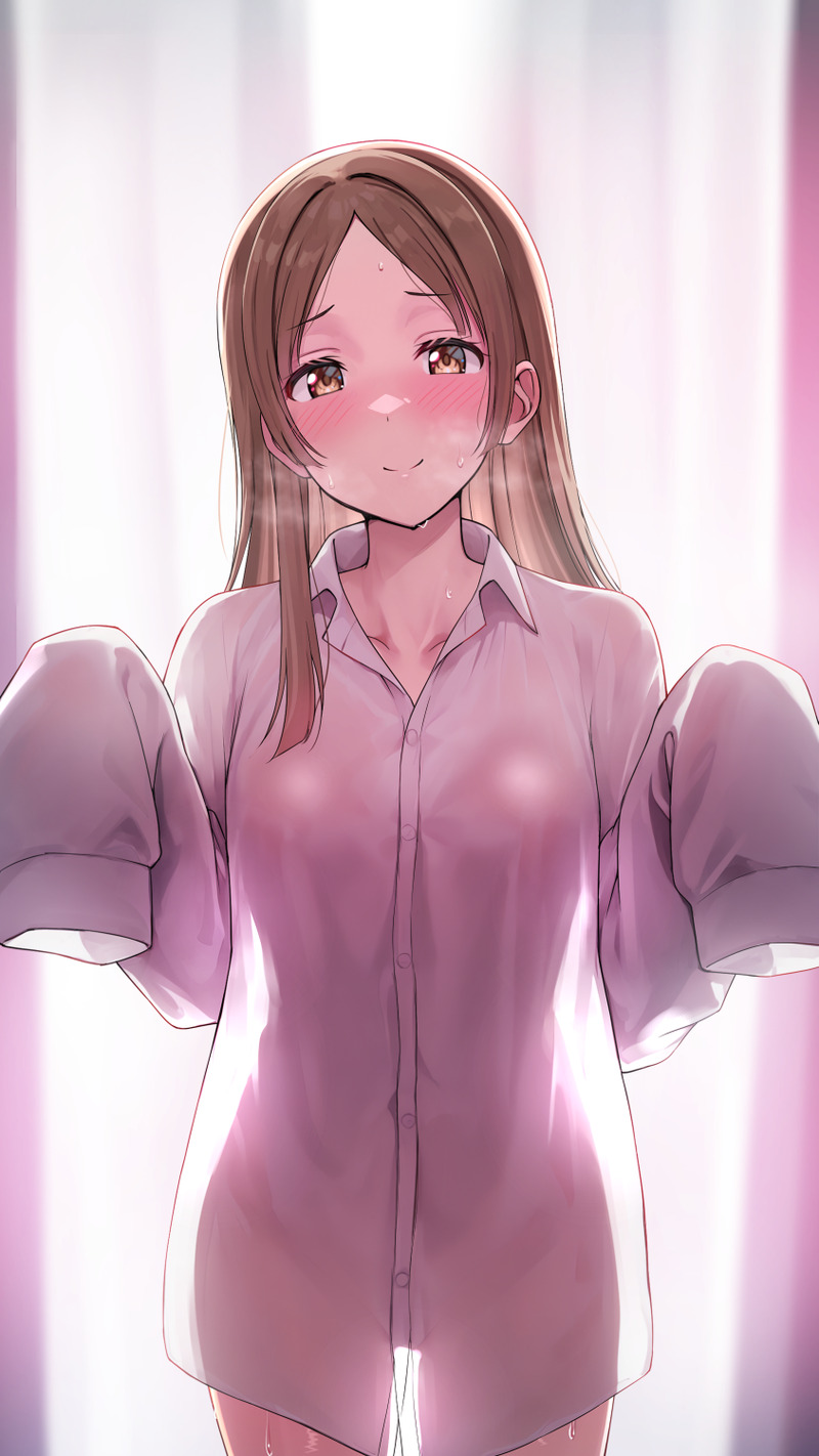 【二次】濡れ透けやスケスケな服を着た女の子のエロ画像 Part４７