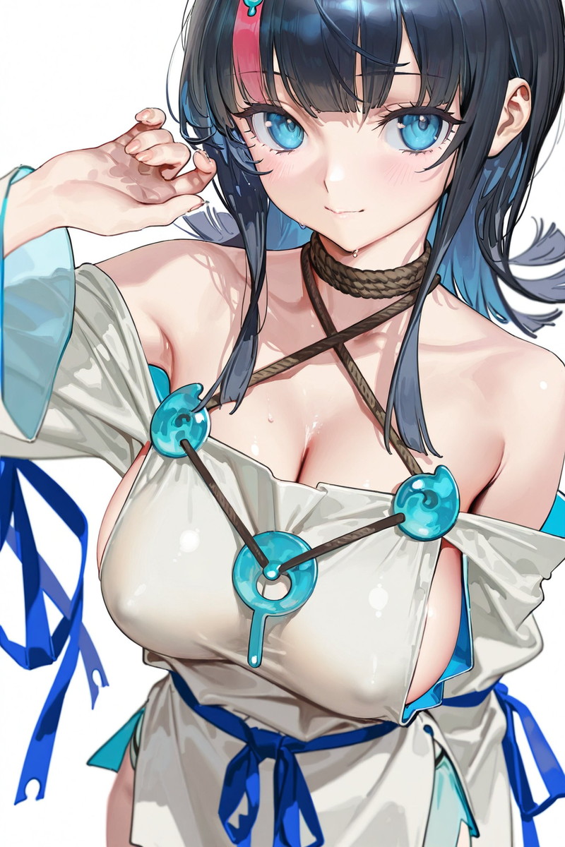 【二次】透け乳首やポッチがエロいノーブラ画像 Part３６