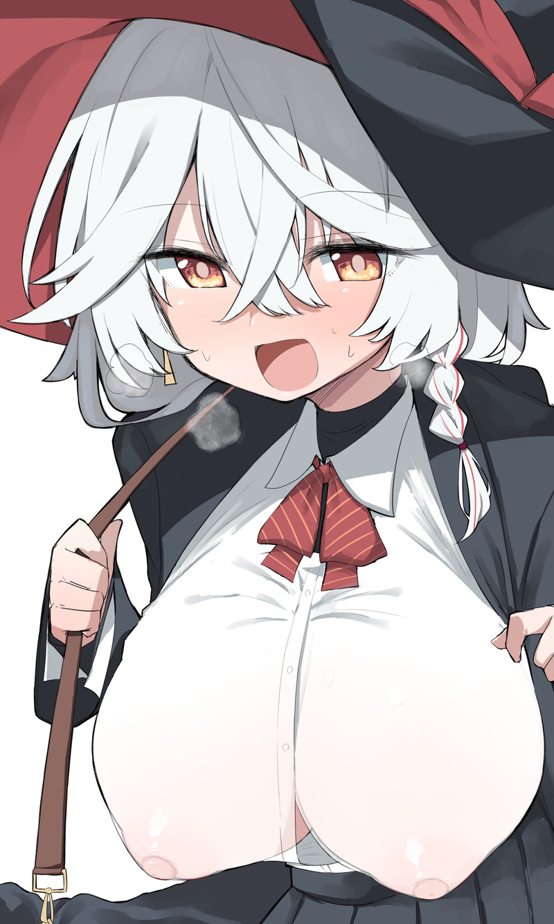 【二次】透け乳首やポッチがエロいノーブラ画像 Part３６