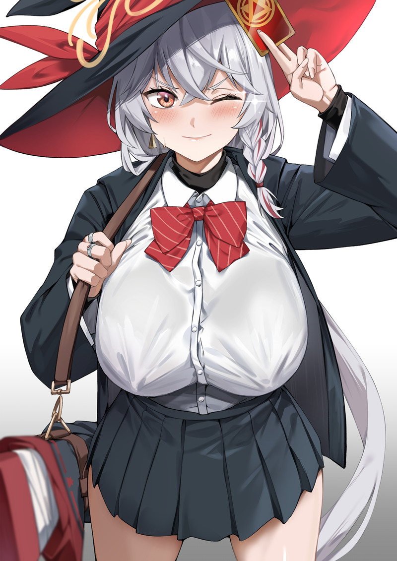 【二次】透け乳首やポッチがエロいノーブラ画像 Part３６