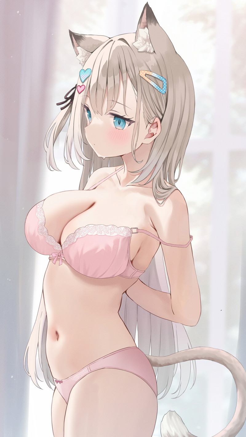 【二次】エッチで可愛いブラジャーを付けた女の子のエロ画像 Part７９