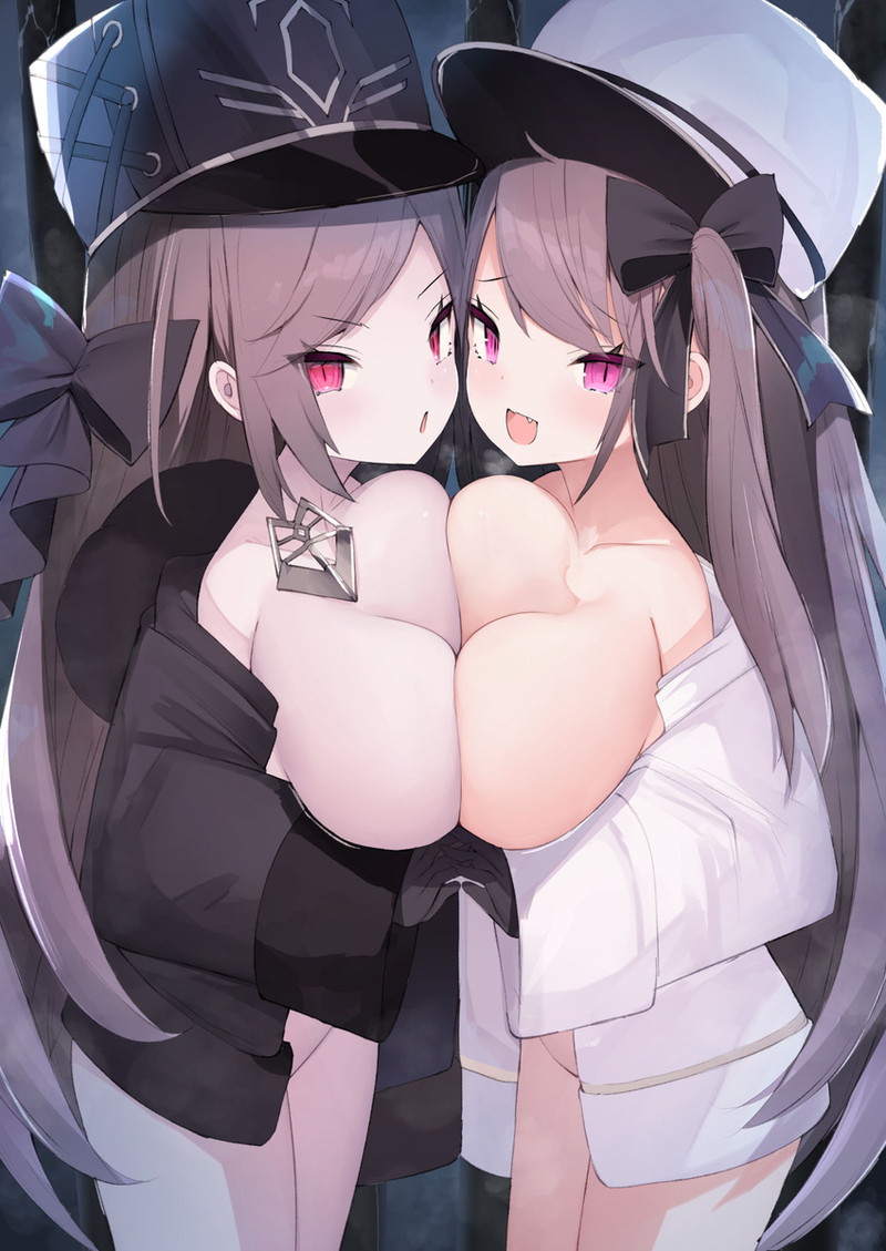 【二次】おっぱいをムニュッと押し付け合う乳合わせのエロ画像 Part２１