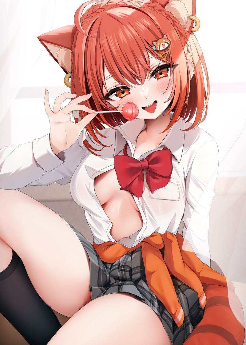 【二次】服や下着が脱げかかっている女の子たちのエロ画像 Part４７