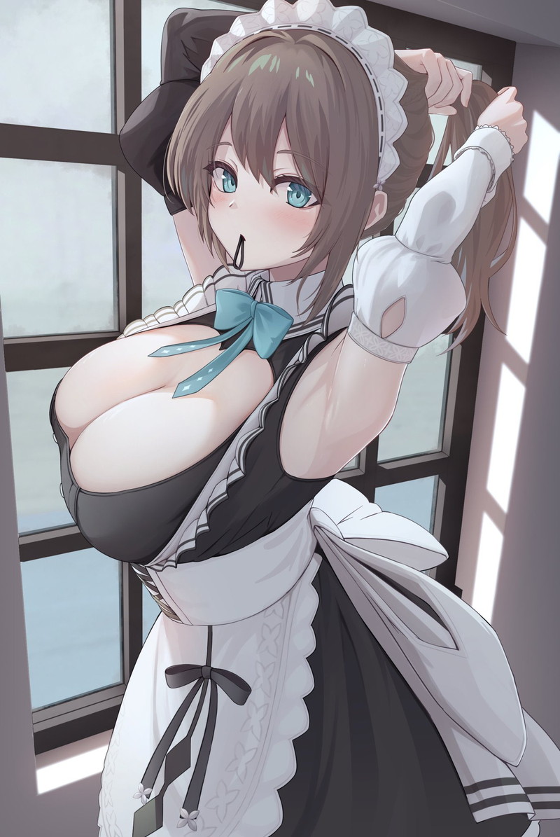 【二次】胸の谷間がエロい格好の女の子たちのエロ画像 Part２４