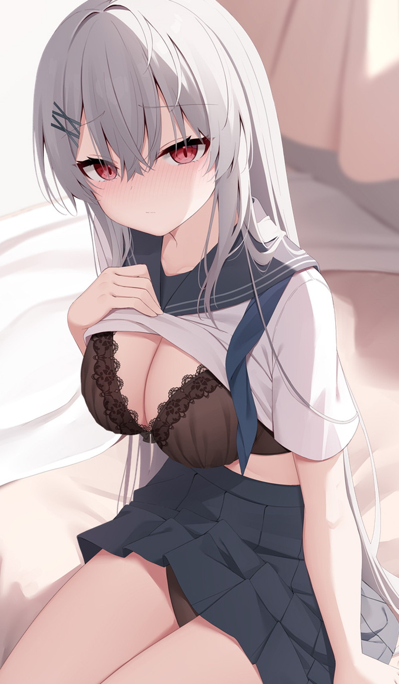 【二次】赤面、恥じらいエロ画像 Part１７５【まとめ】