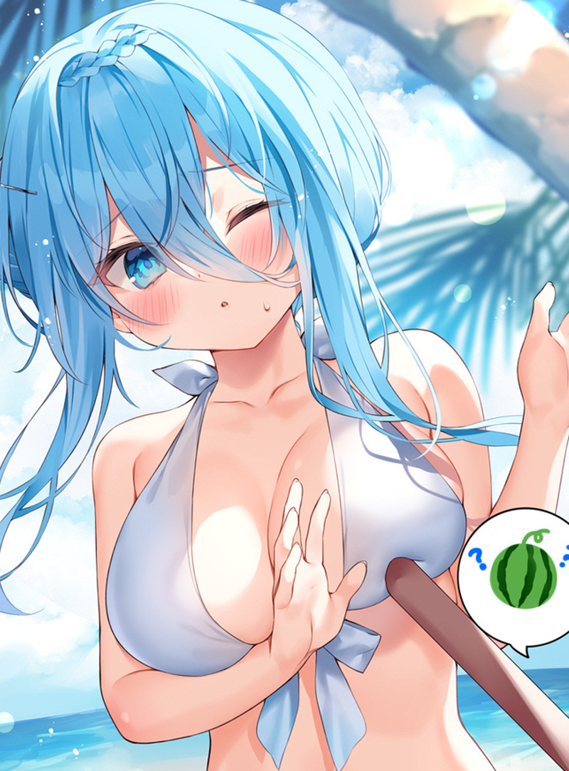 青い髪のキャラ、女の子の二次エロ画像 Part２７