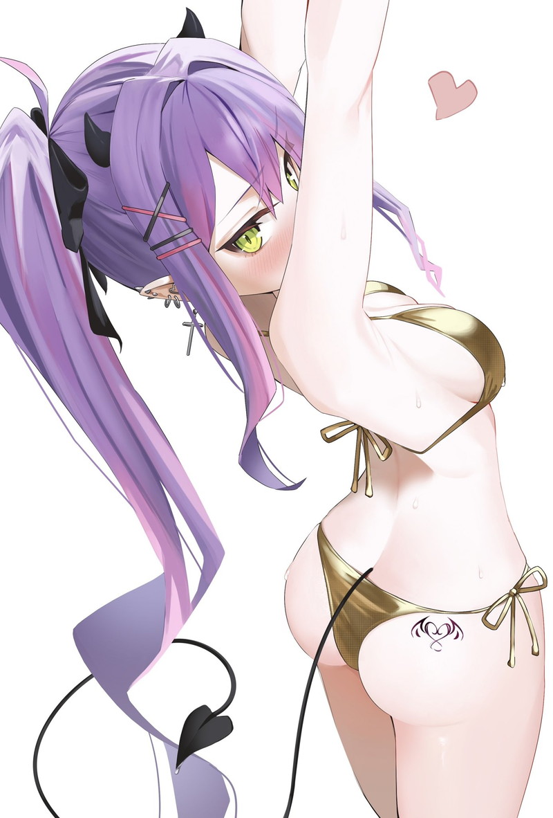 【二次】テカテカな金ビキニやエナメル素材コスチュームのエロ画像 Part１７