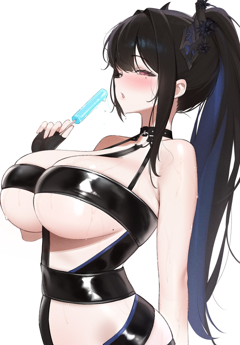 【二次】テカテカな金ビキニやエナメル素材コスチュームのエロ画像 Part１７