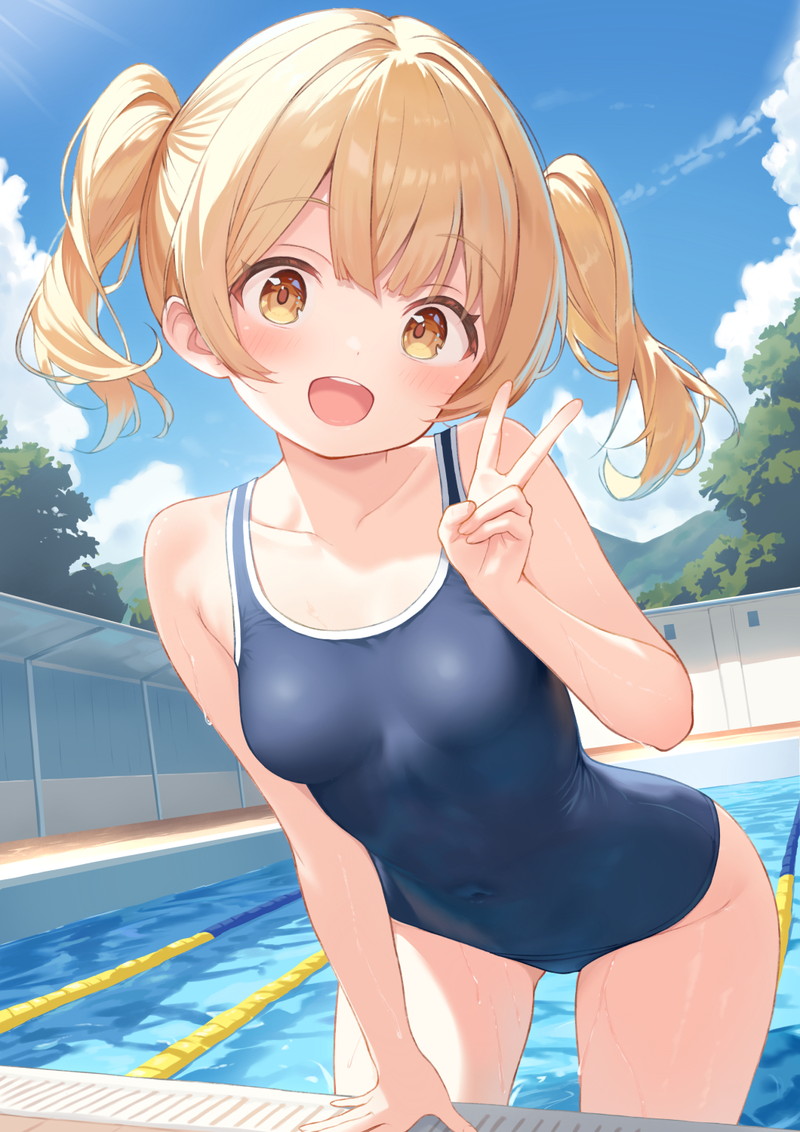 【二次】スク水、スクール水着のエロ画像 Part２７