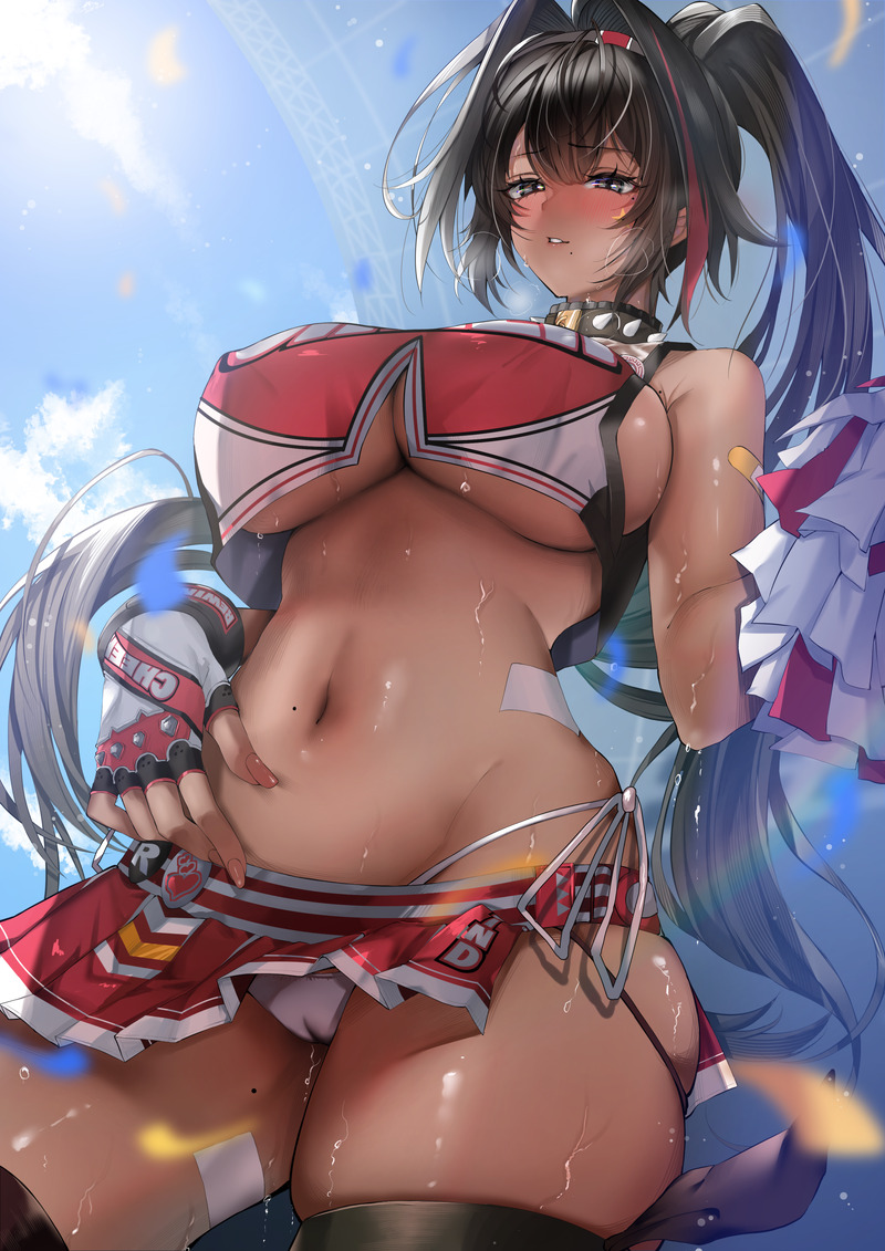 【二次】透け乳首やポッチがエロいノーブラ画像 Part３７