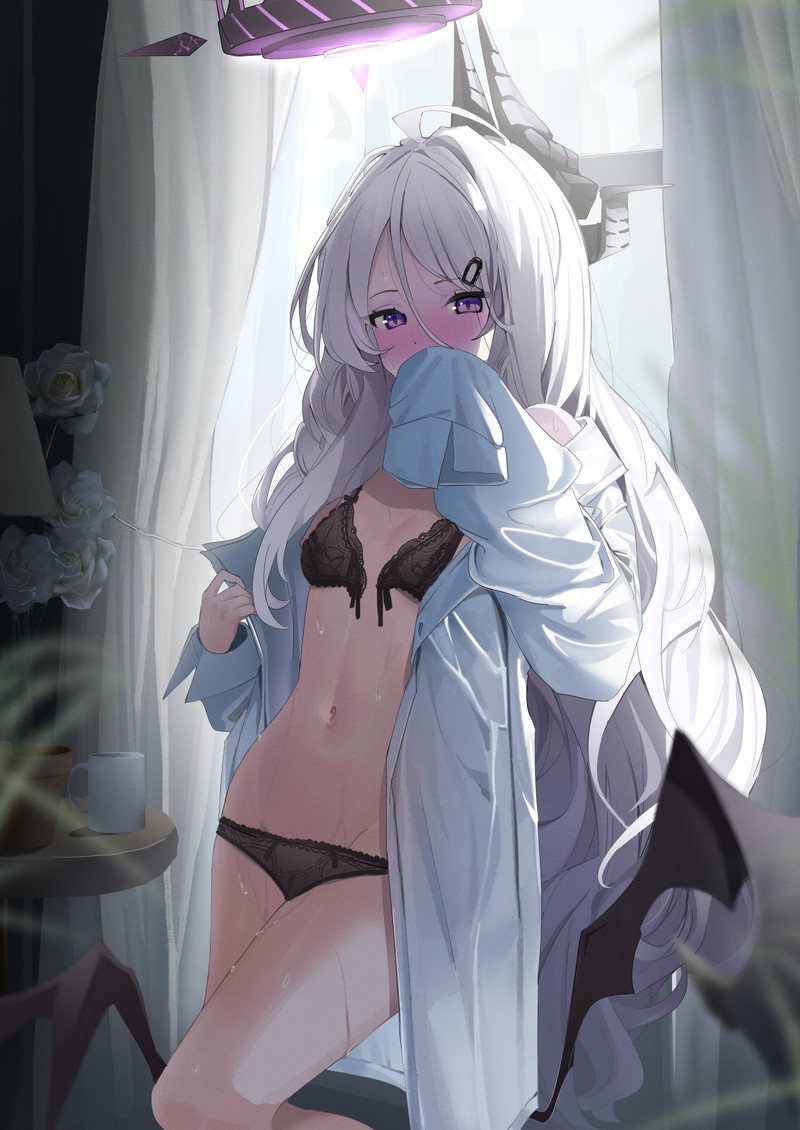 【二次】エッチで可愛いブラジャーを付けた女の子のエロ画像 Part８０