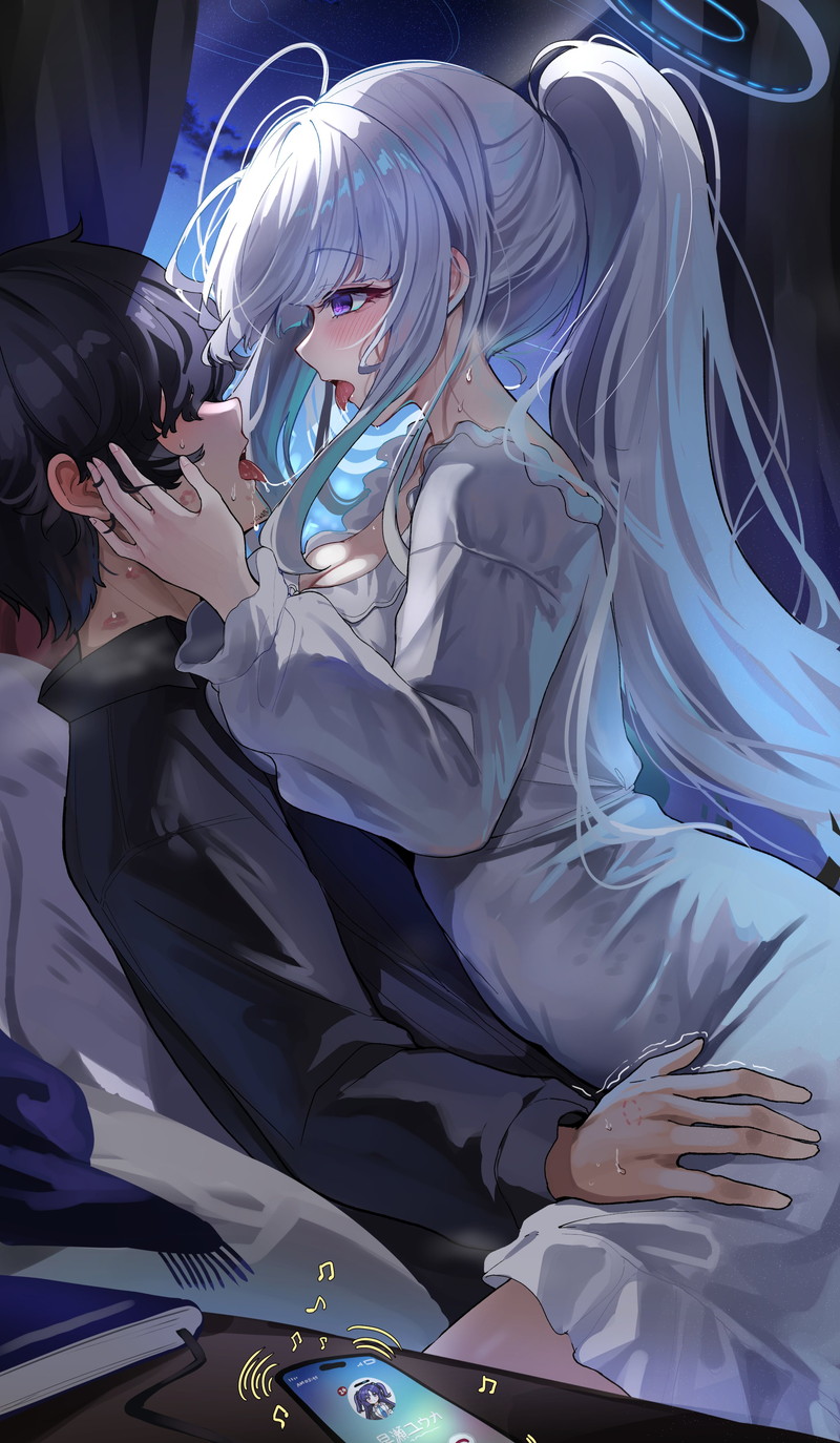 【二次】女の子が口から唾液、よだれを垂らしたエロ画像 Part９