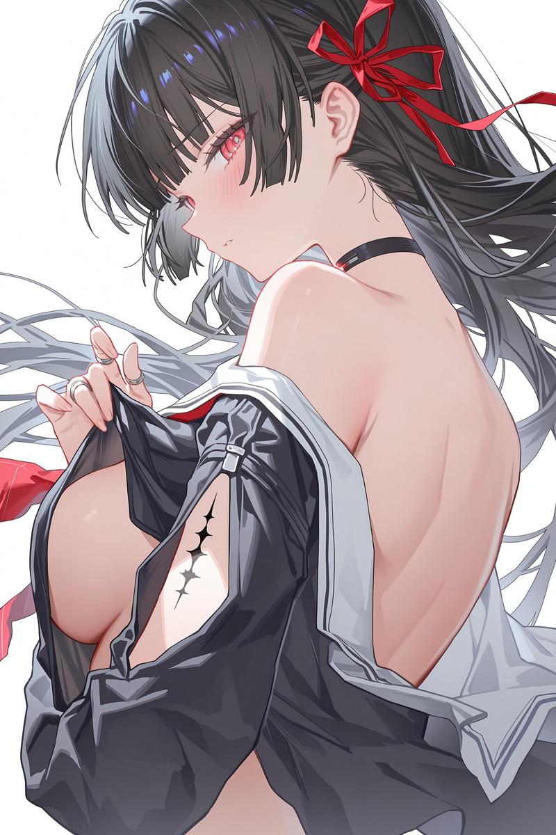 【二次】横乳、はみ出しおっぱいコスのエロ画像 Part８