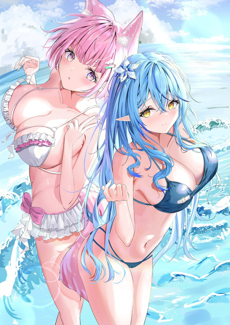 二次元の水着、ビキニ画像まとめ Part８０