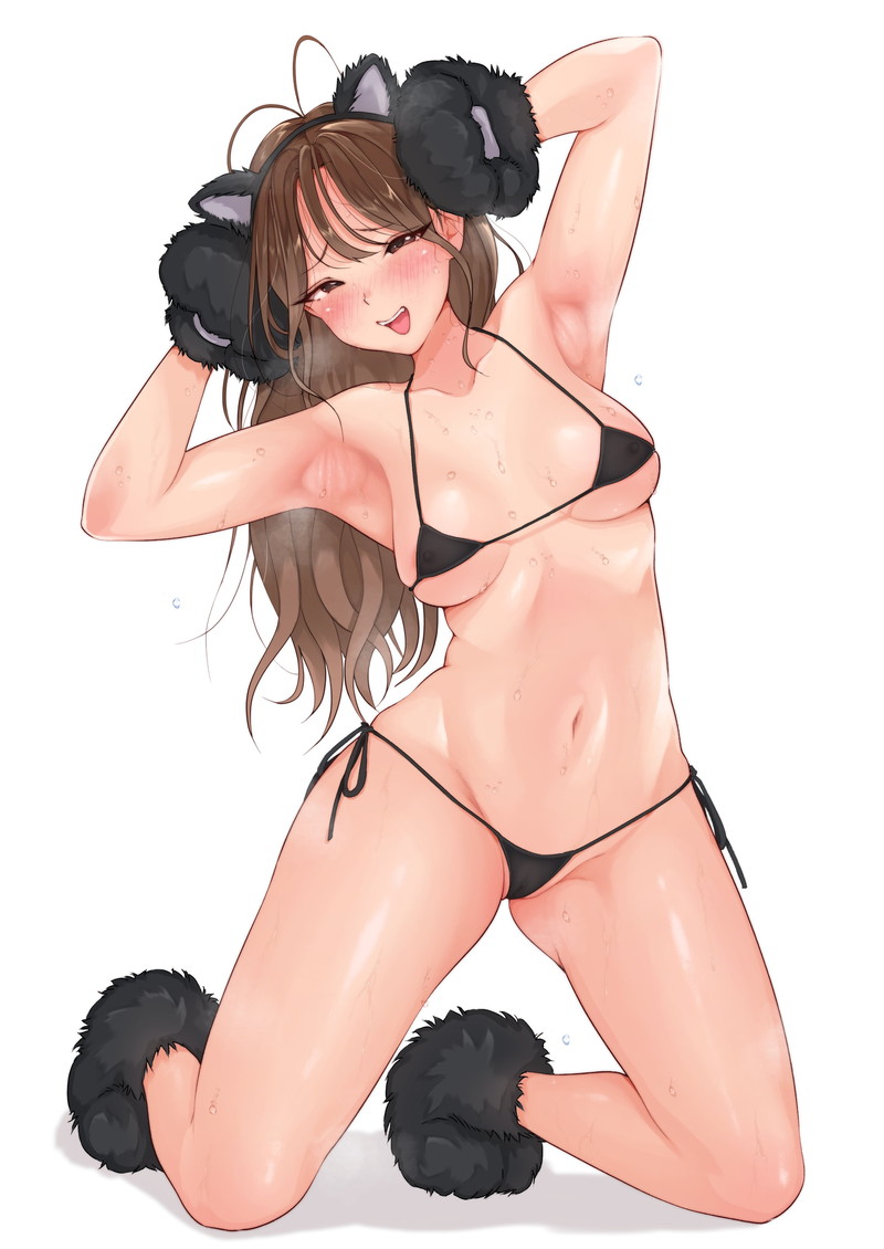 【二次】汗ばんだ肌や身体がエロい女の子の画像 Part３６