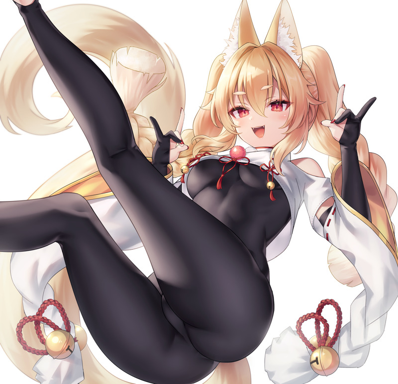 【二次】猫耳、狐耳などが生えたケモミミっ娘たちのエロ画像 Part１３６