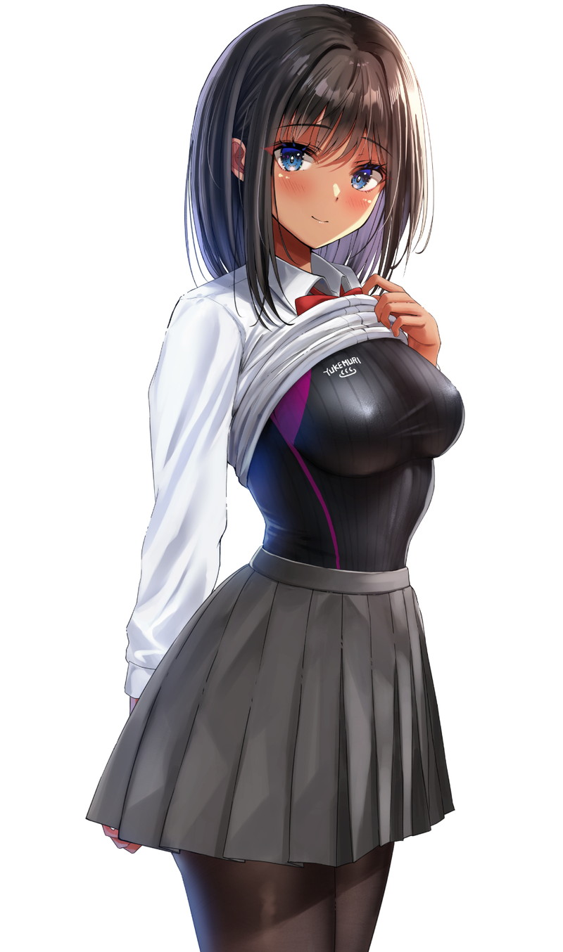 【二次】張り付きと食い込みがエロい競泳水着のエロ画像 Part２９