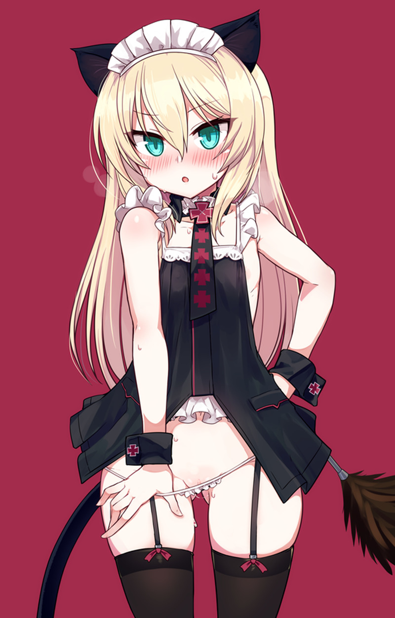 【二次】服や下着が脱げかかっている女の子たちのエロ画像 Part４８