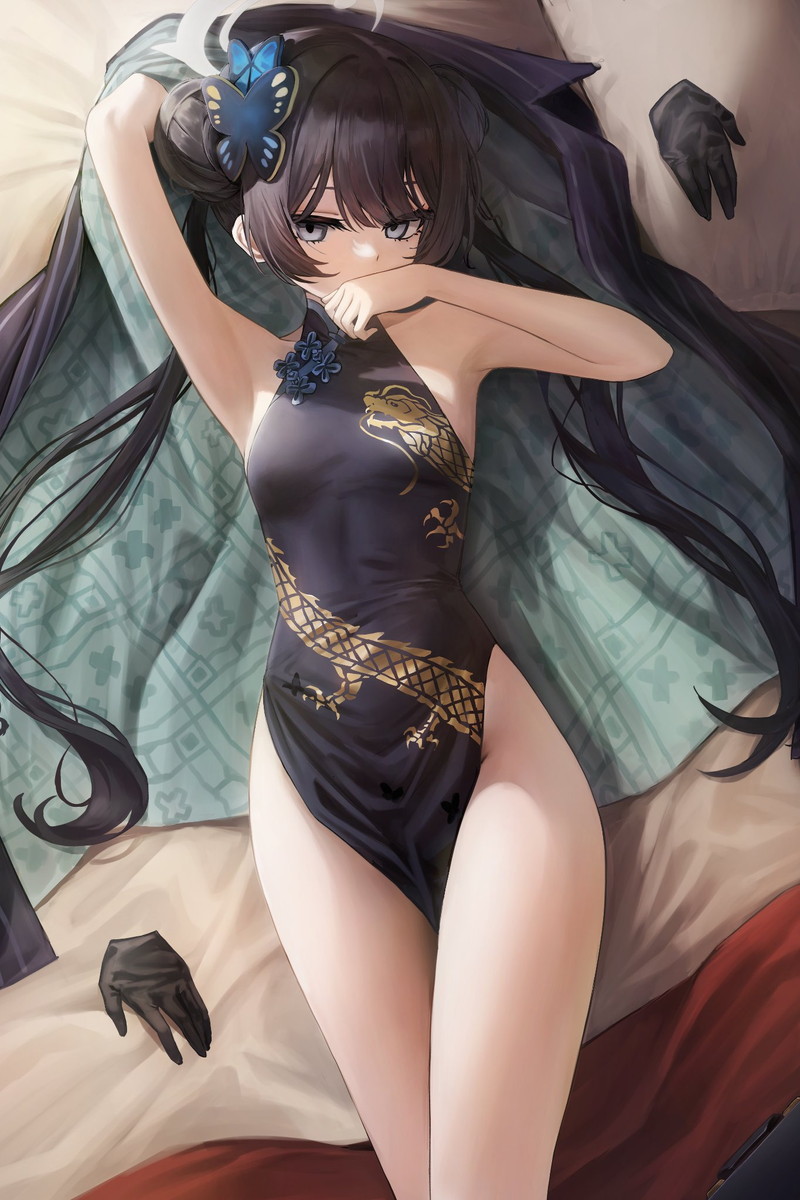 【二次】服や下着が脱げかかっている女の子たちのエロ画像 Part４８