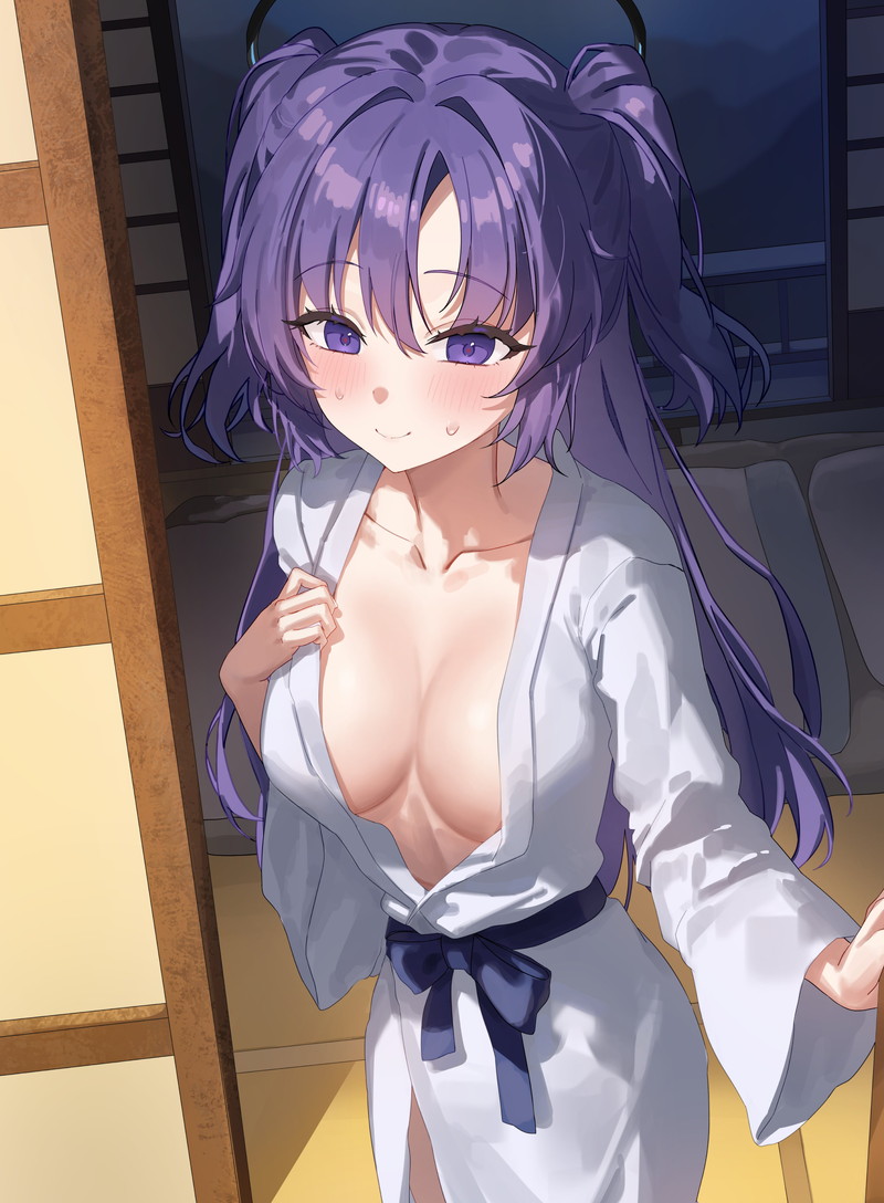 【二次】服や下着が脱げかかっている女の子たちのエロ画像 Part４８