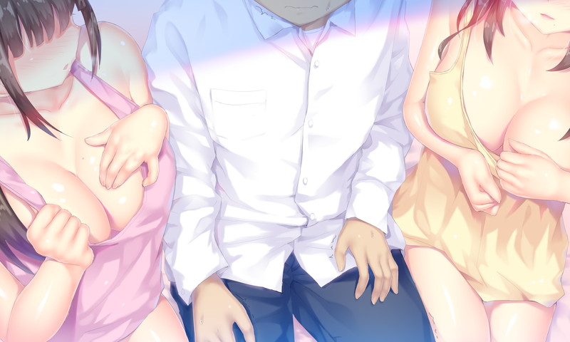 【二次】胸の谷間がエロい格好の女の子たちのエロ画像 Part２５