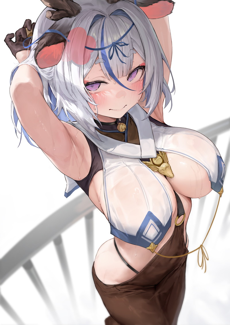 【二次】肩と腕が露出したノースリーブ服のエロ画像 Part３