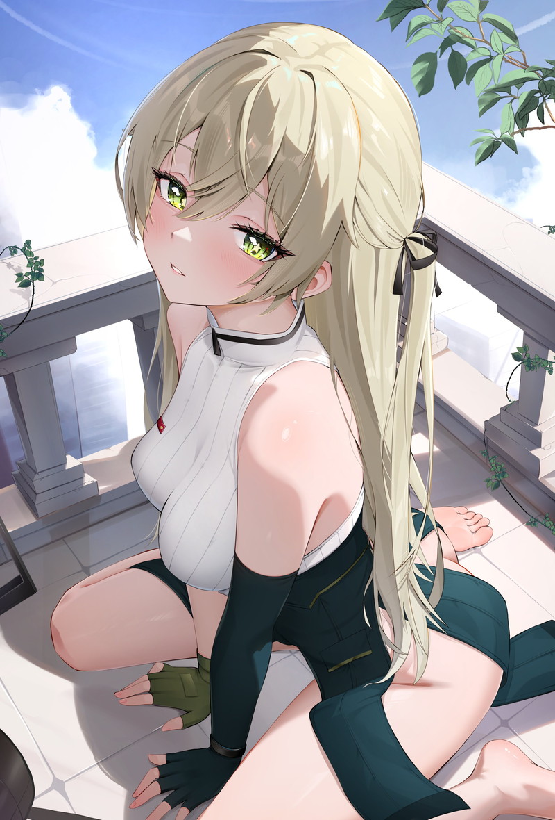 【二次】肩と腕が露出したノースリーブ服のエロ画像 Part３