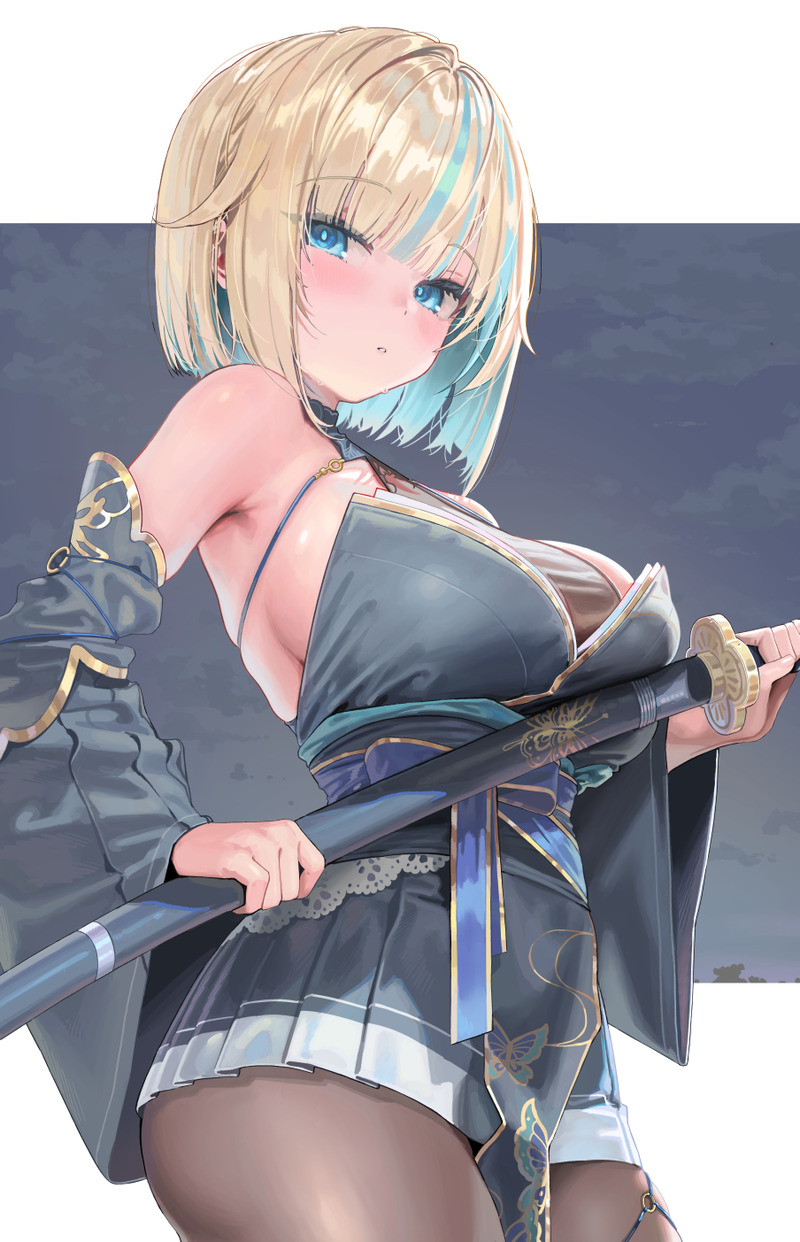 【二次】肩と腕が露出したノースリーブ服のエロ画像 Part３