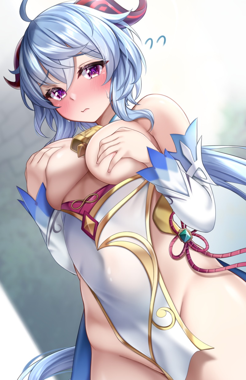 【二次】手ブラや髪ブラで乳首だけ隠れたエロ画像まとめ Part２