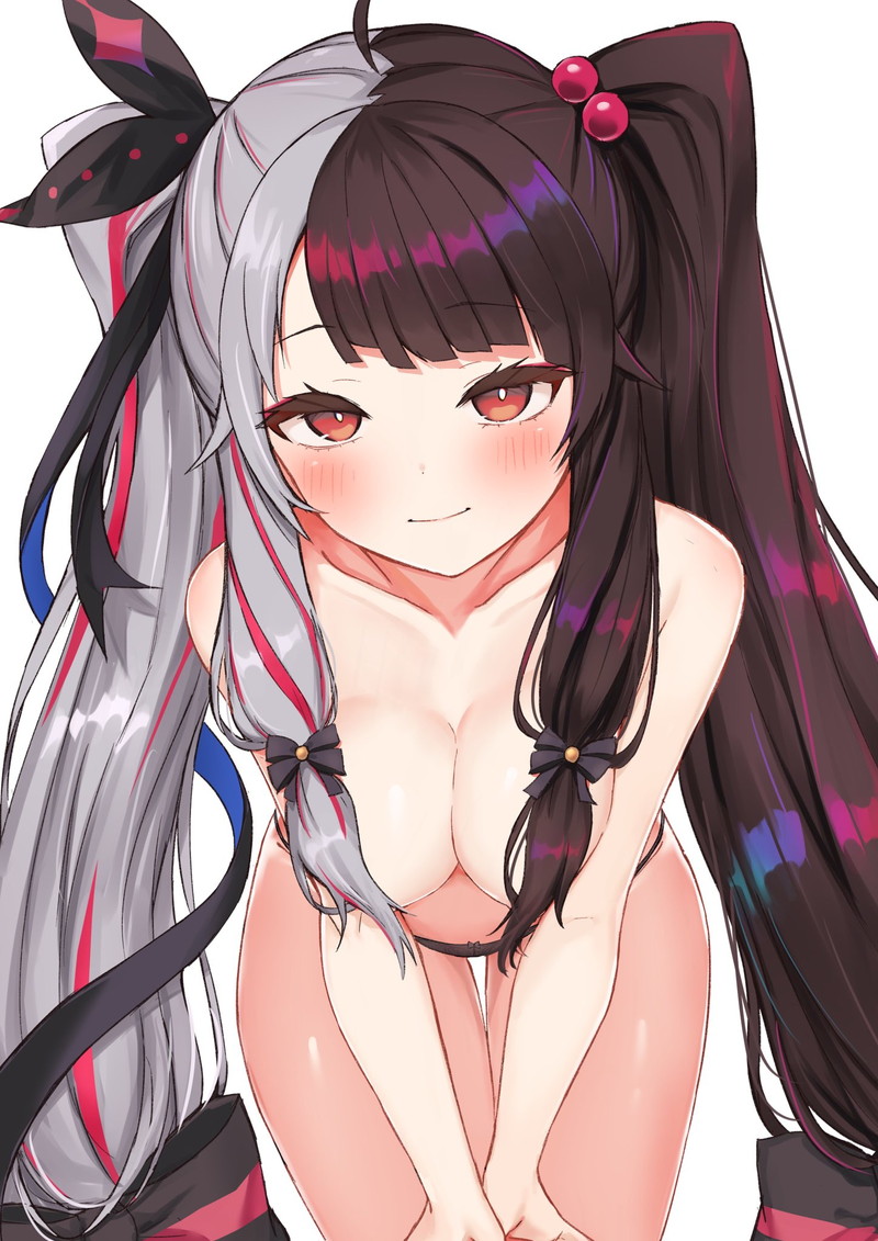 【二次】手ブラや髪ブラで乳首だけ隠れたエロ画像まとめ Part２