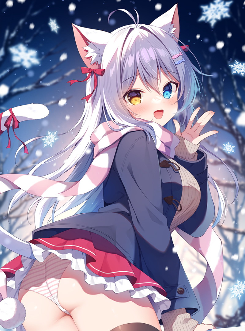 【二次】猫耳、狐耳などが生えたケモミミっ娘たちのエロ画像 Part１３９