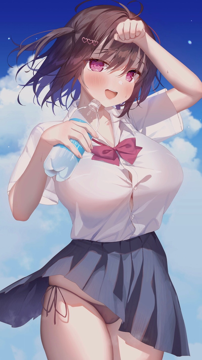 【二次】衣服に包まれた着衣おっぱいに興奮するエロ画像 Part３３