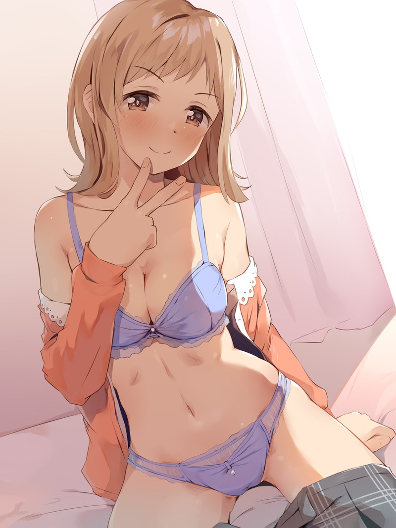 【二次】服や下着が脱げかかっている女の子たちのエロ画像 Part４９