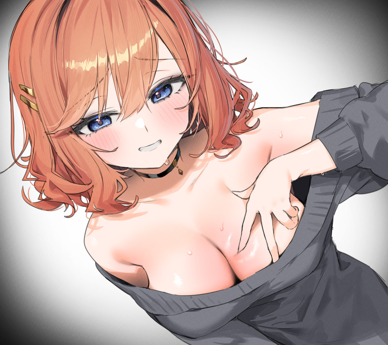 【二次】胸の谷間がエロい格好の女の子たちのエロ画像 Part２６