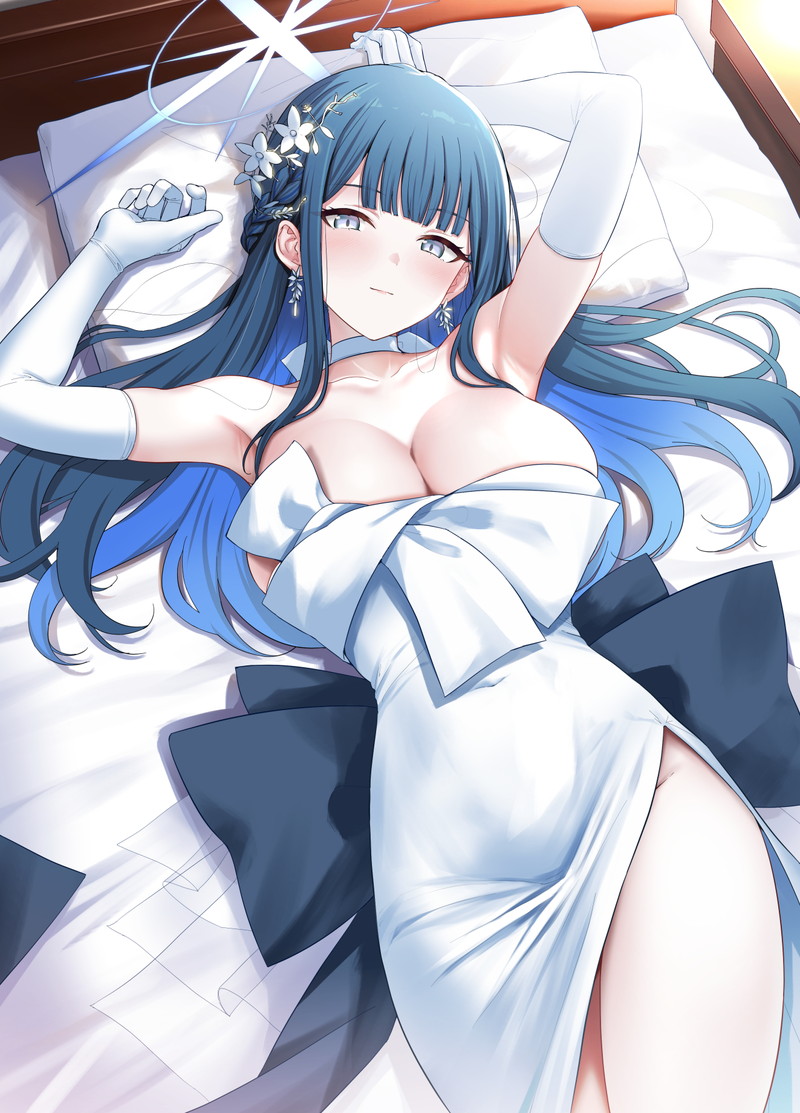 【二次】ベッドのシーツの上のエロ画像 Part３