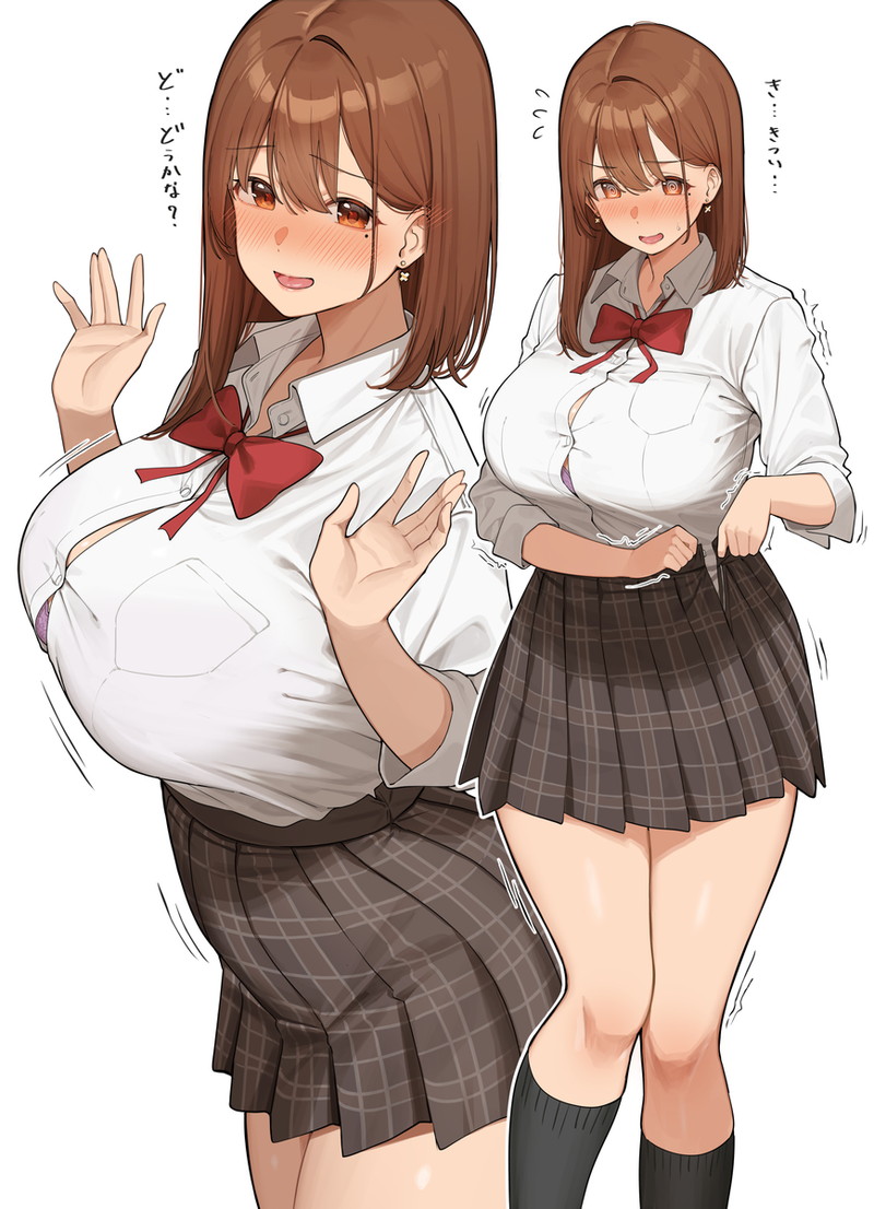 スケベな制服JK、JCたちのエロ画像まとめ Part１２４