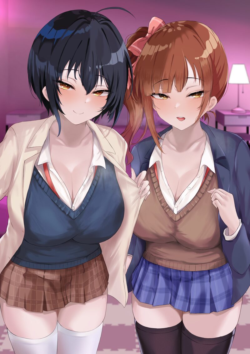 スケベな制服JK、JCたちのエロ画像まとめ Part１２４