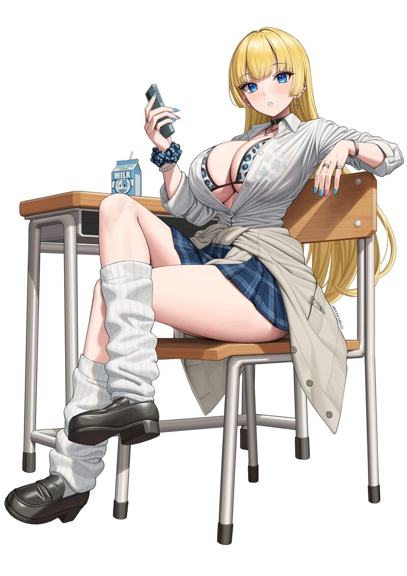 スケベな制服JK、JCたちのエロ画像まとめ Part１２４