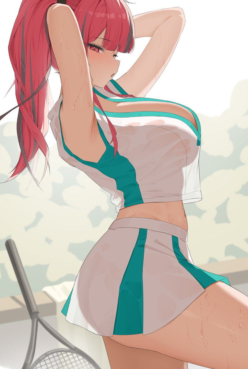 【二次】横乳、はみ出しおっぱいコスのエロ画像 Part９